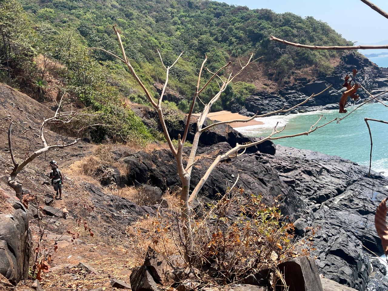 South Goa: Scenic Trek to Hidden Moon Beach