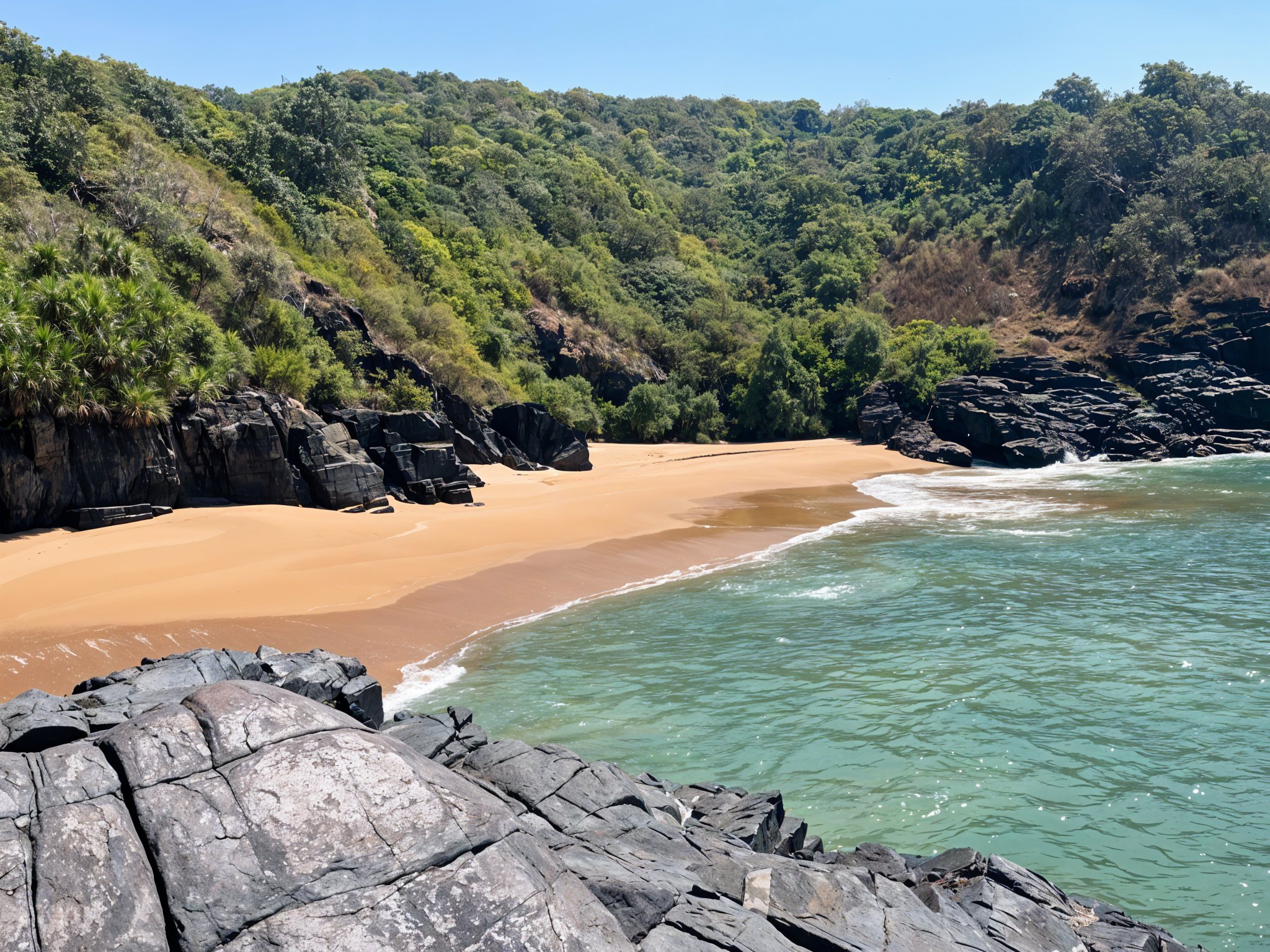 South Goa: Scenic Trek to Hidden Moon Beach