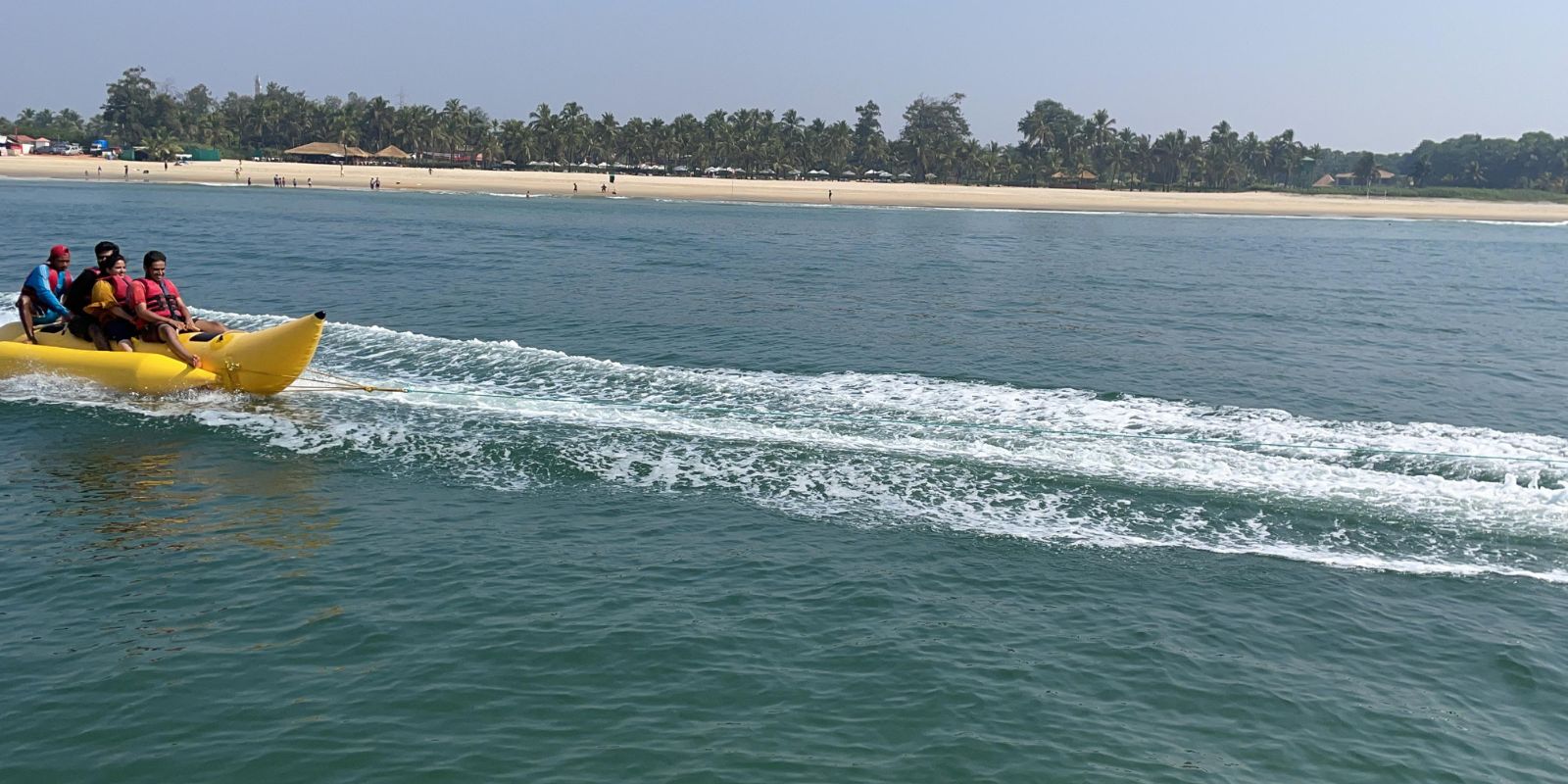 South Goa : Mobor Beach - Banana Boat Ride