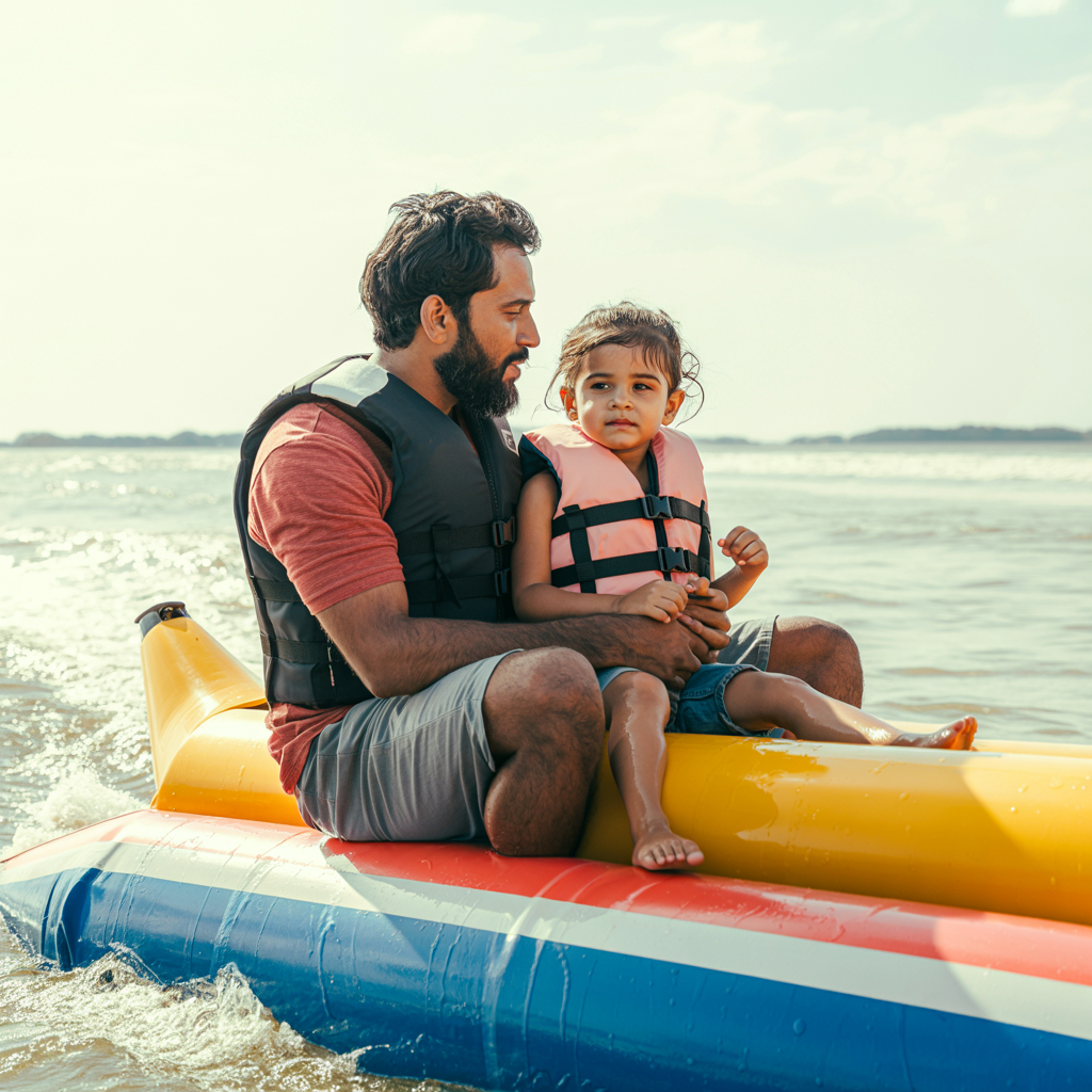 South Goa : Mobor Beach - Banana Boat Ride