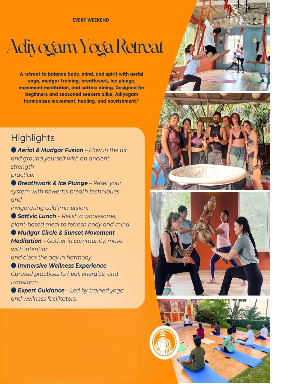 North Goa - Adiyogam Yoga Retreat (With Overnight Stay)