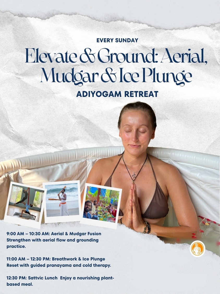 North Goa - Adiyogam Yoga Retreat (With Overnight Stay)