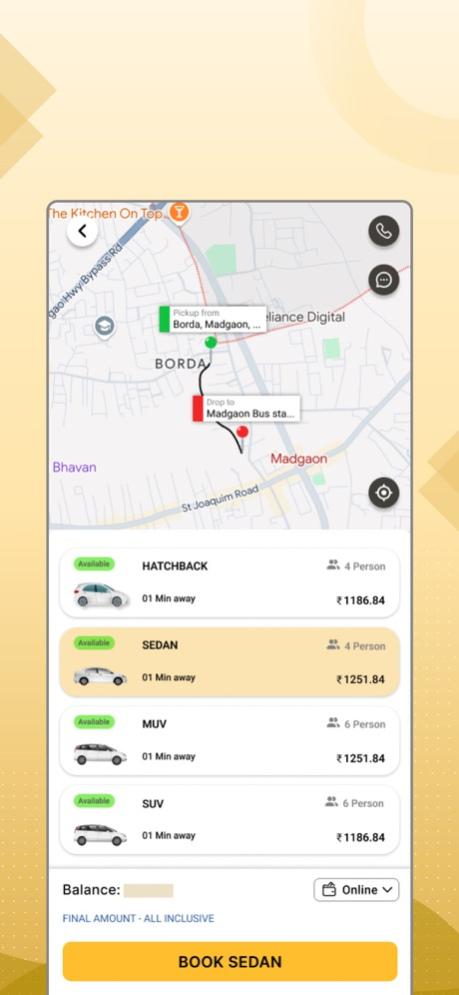 2. GoaMiles – Government Taxi App in Goa