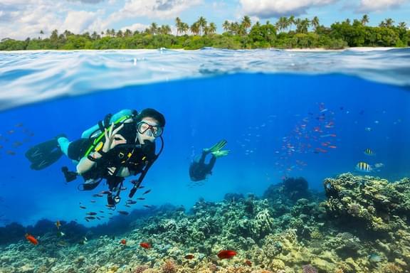 1. Premium Scuba Diving at Grand Island with Water Sports Combo