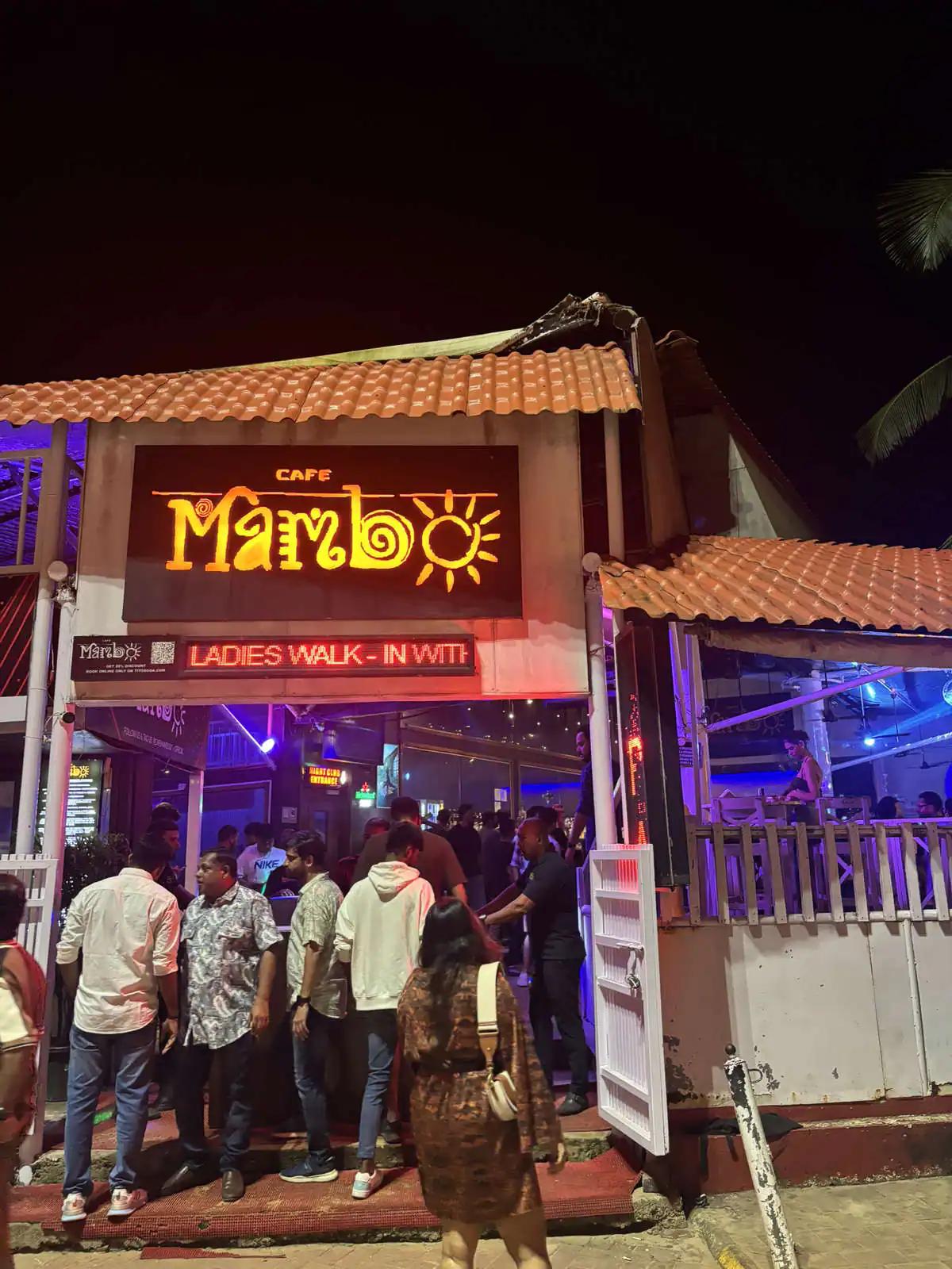 5. Cafe Mambos – Goa's Ultimate Clubbing Destination
