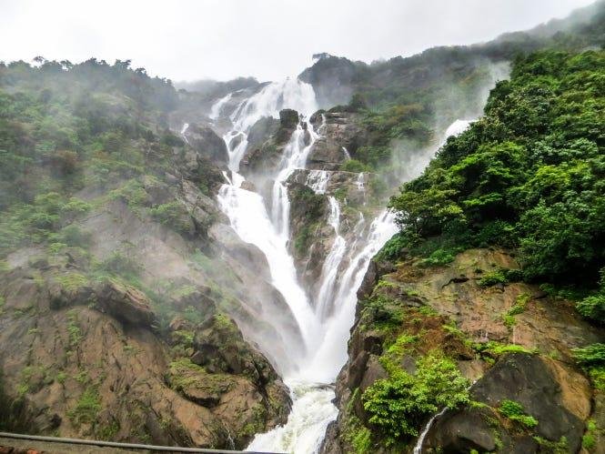 Dudhsagar Waterfalls - Best Photo Spot in Goa