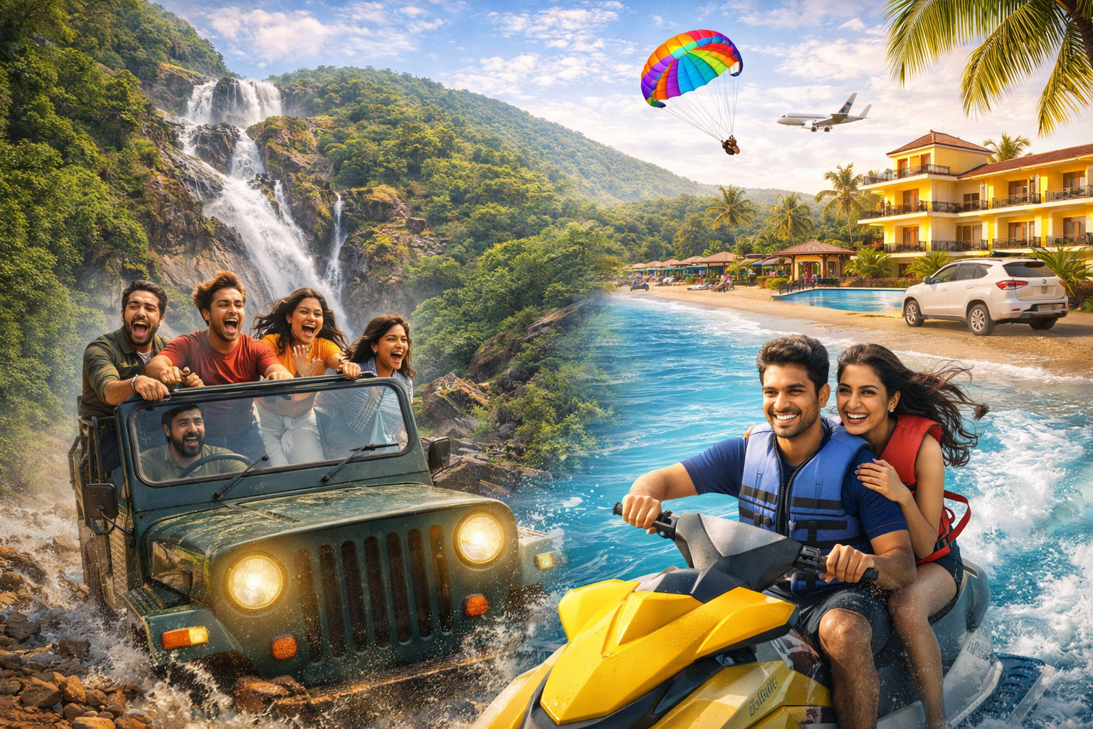 3 Nights 4 Days Goa Budget Adventure Package