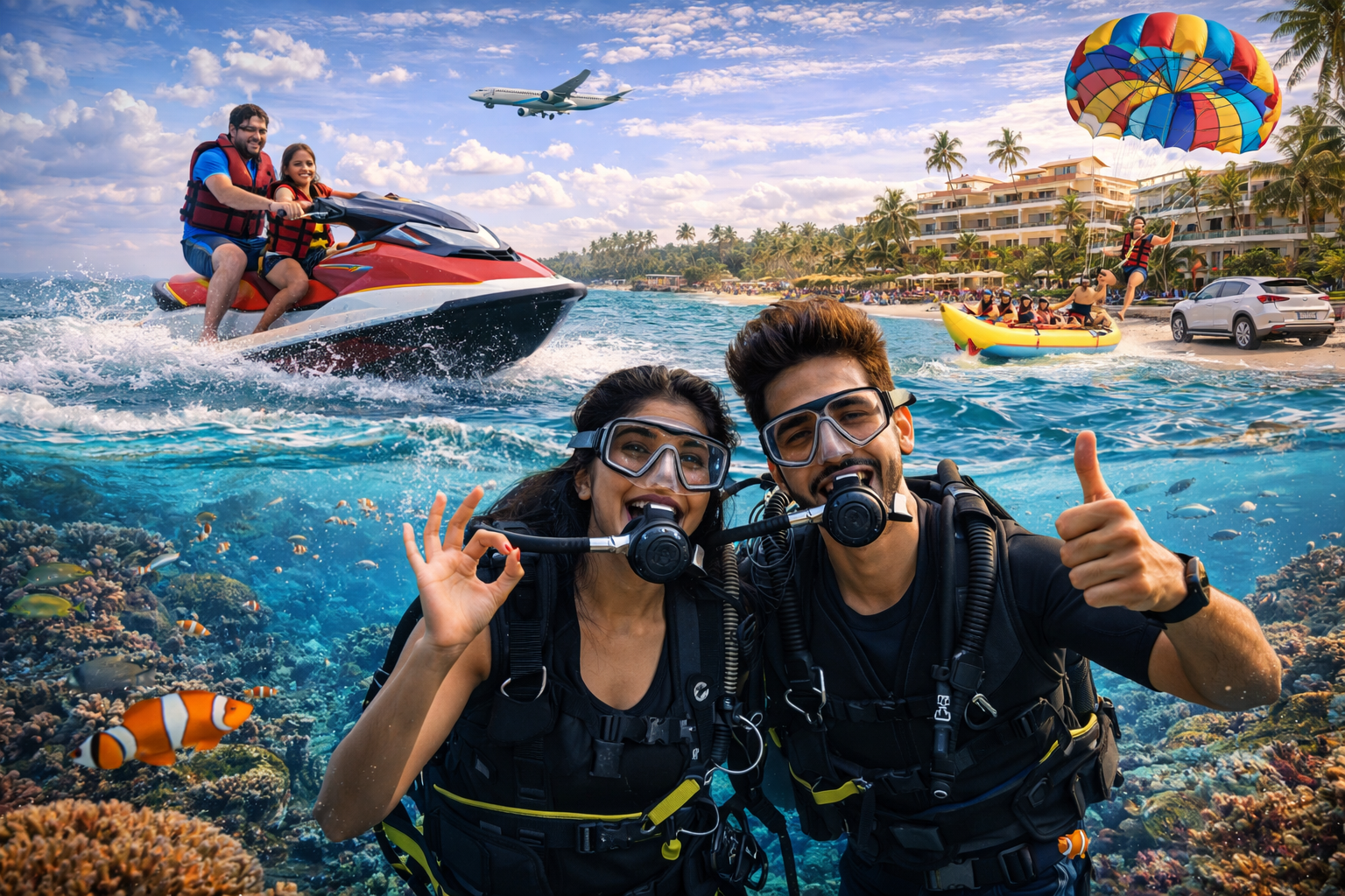 4 Nights 5 Days Goa Scuba & Water Sports Package