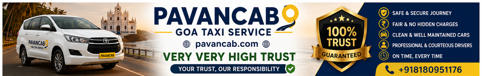 Pavan Cab Goa - Safe & Reliable Taxi Service