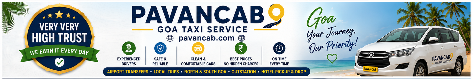 Pavan Cab Goa - Safe & Reliable Taxi Service