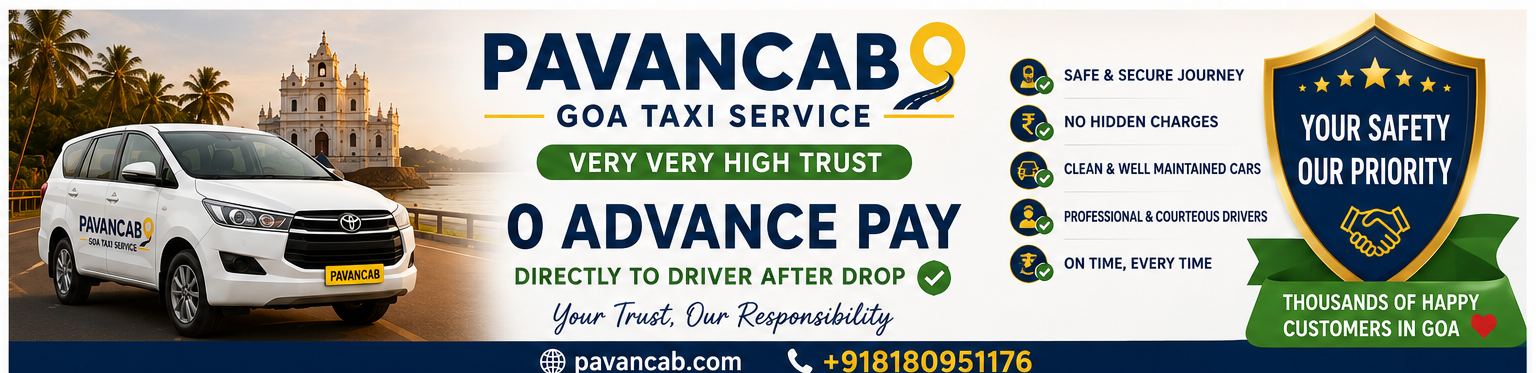 Pavan Cab Goa - Safe & Reliable Taxi Service