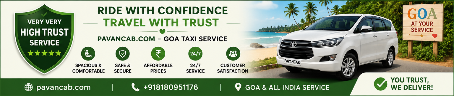 Pavan Cab Goa - Safe & Reliable Taxi Service